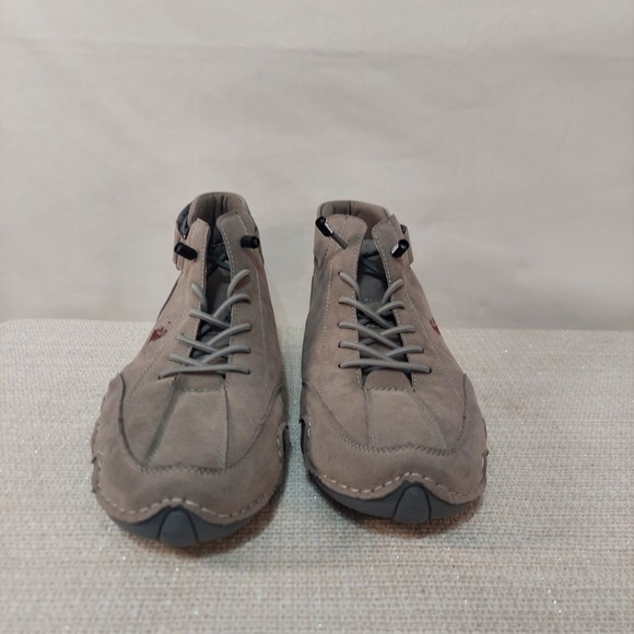 LDeck Italian Suede Boots High Top Men Casual Shoes Leather 42 Men 9/Women 10.5 - Picture 4 of 8